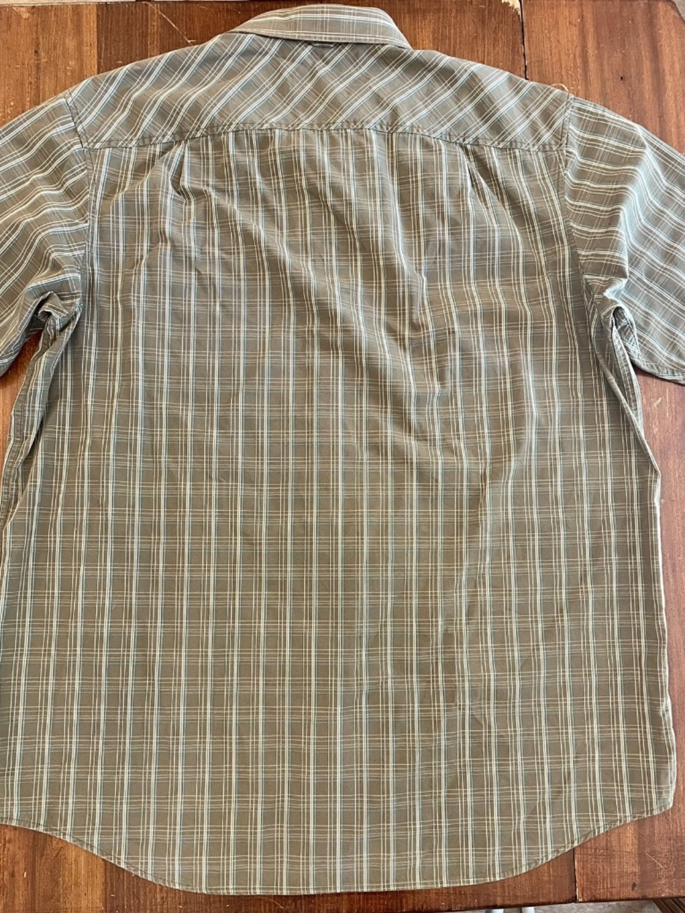 Sean John Mens 2XL Plaid Short Sleeve Button Up Cotton Casual Dress Shirt - Picture 3 of 10
